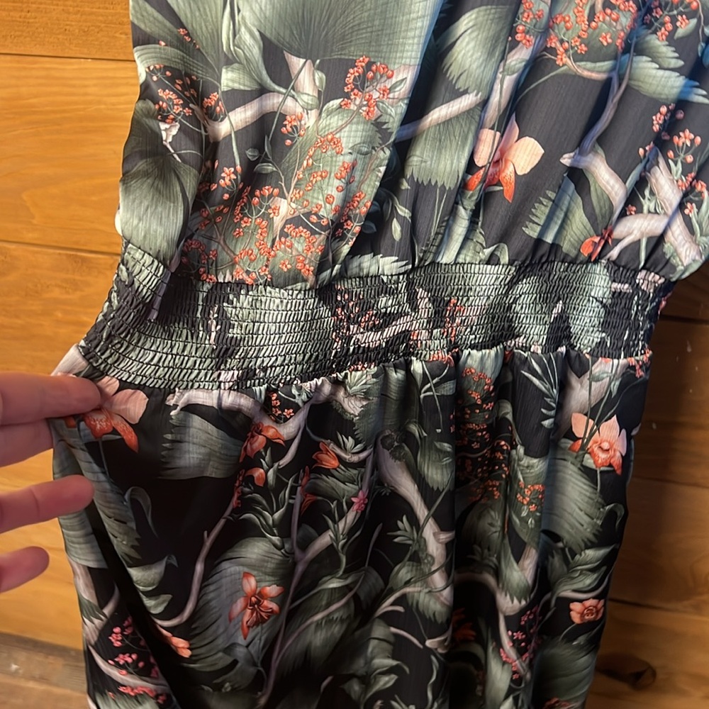 Johanna Ortiz H&M Women’s Floral Dress Long Sleeve Tropical Bohemian Medium Chic - Picture 9 of 12